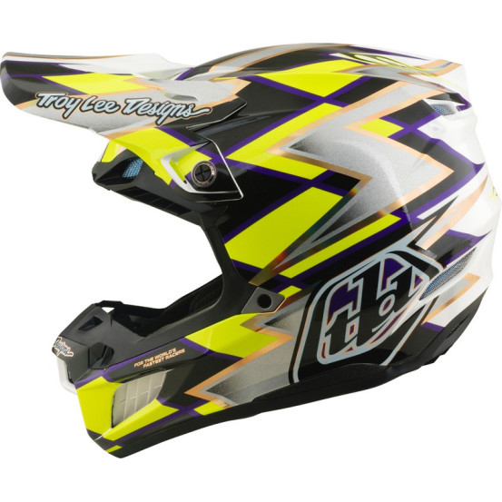 Casque cross Troy Lee Designs 2027 SE5 Composite Flush - Blanc Noir