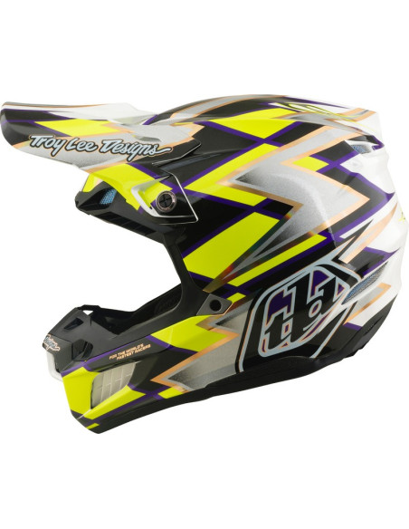 Casque cross Troy Lee Designs 2027 SE5 Composite Flush - Blanc Noir