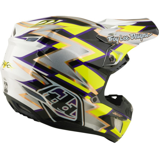 Casque cross Troy Lee Designs 2027 SE5 Composite Flush - Blanc Noir