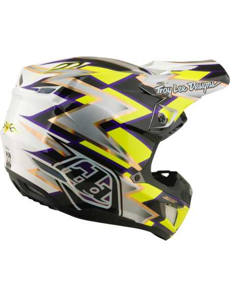 Casque cross Troy Lee Designs 2027 SE5 Composite Flush - Blanc Noir