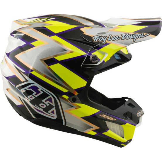 Casque cross Troy Lee Designs 2027 SE5 Composite Flush - Blanc Noir
