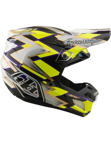 Casque cross Troy Lee Designs 2027 SE5 Composite Flush - Blanc Noir