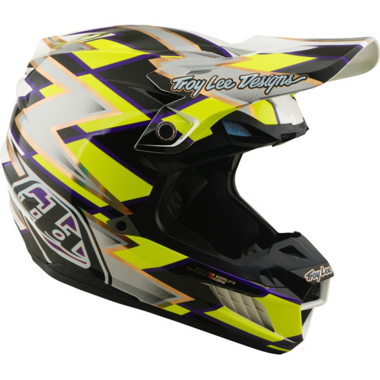 Casque cross Troy Lee Designs 2027 SE5 Composite Flush - Blanc Noir