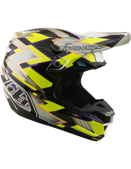 Casque cross Troy Lee Designs 2027 SE5 Composite Flush - Blanc Noir