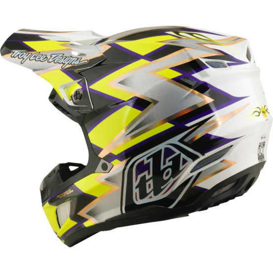 Casque cross Troy Lee Designs 2027 SE5 Composite Flush - Blanc Noir