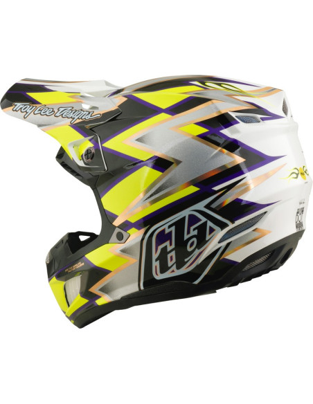 Casque cross Troy Lee Designs 2027 SE5 Composite Flush - Blanc Noir