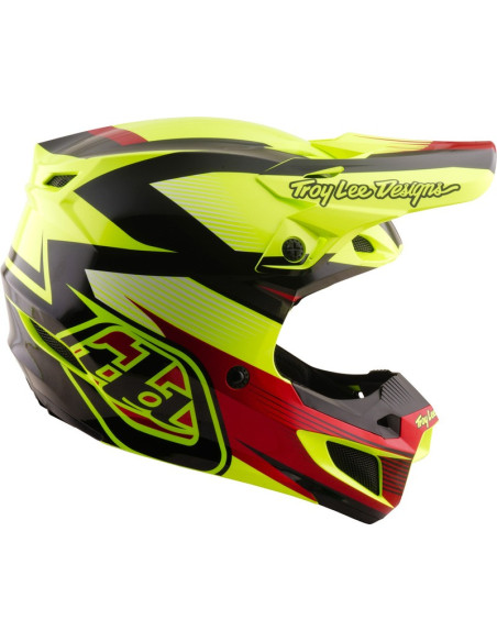 Casque cross Troy Lee Designs 2027 SE5 Polycarbonate Ripper - Jaune fluo