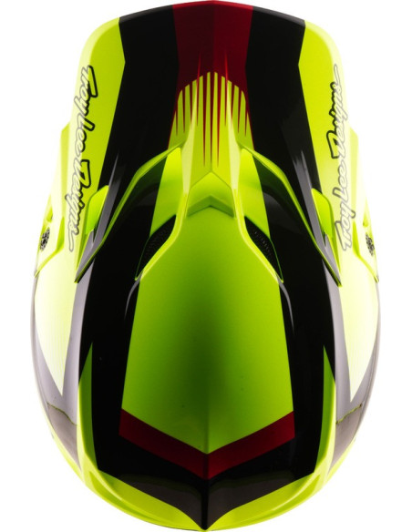 Casque cross Troy Lee Designs 2027 SE5 Polycarbonate Ripper - Jaune fluo