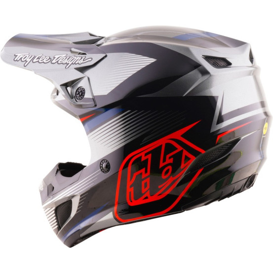 Casque cross Troy Lee Designs 2027 SE5 Polycarbonate Ripper - Gris