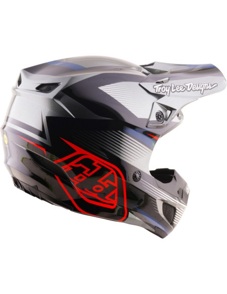 Casque cross Troy Lee Designs 2027 SE5 Polycarbonate Ripper - Gris