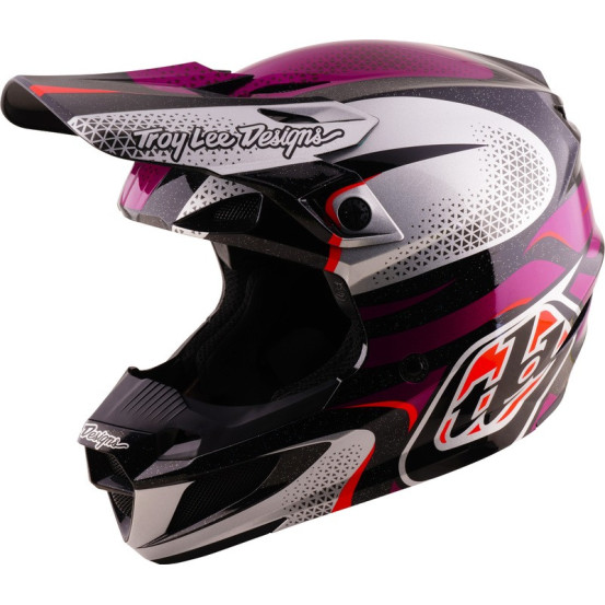 Casque cross Troy Lee Designs 2027 SE5 Polycarbonate Aura - Violet Noir
