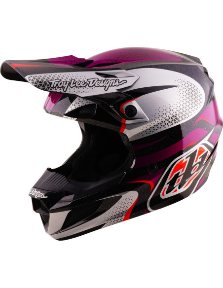 Casque cross Troy Lee Designs 2027 SE5 Polycarbonate Aura - Violet Noir