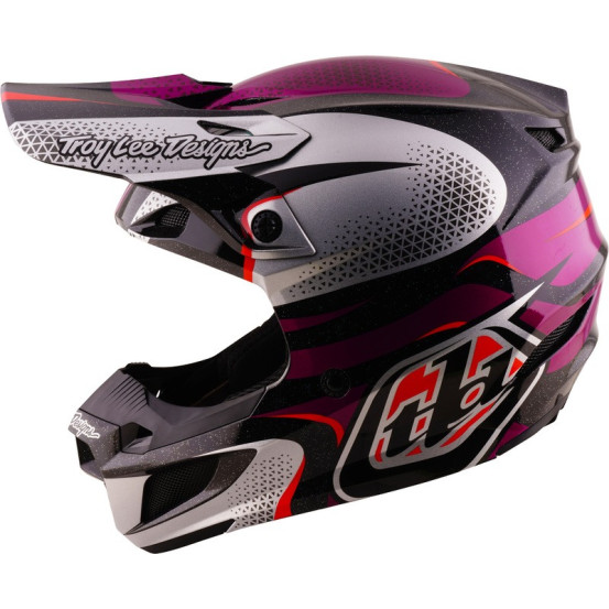 Casque cross Troy Lee Designs 2027 SE5 Polycarbonate Aura - Violet Noir
