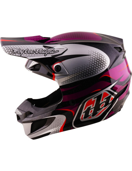 Casque cross Troy Lee Designs 2027 SE5 Polycarbonate Aura - Violet Noir