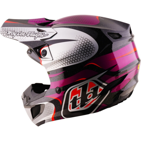 Casque cross Troy Lee Designs 2027 SE5 Polycarbonate Aura - Violet Noir