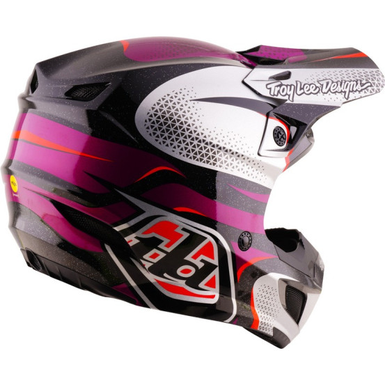 Casque cross Troy Lee Designs 2027 SE5 Polycarbonate Aura - Violet Noir