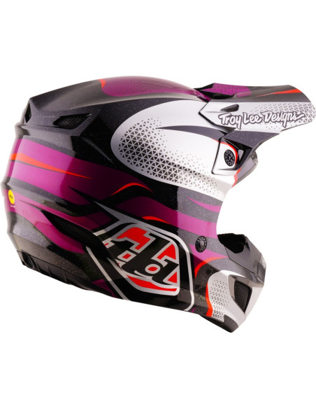 Casque cross Troy Lee Designs 2027 SE5 Polycarbonate Aura - Violet Noir