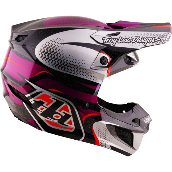 Casque cross Troy Lee Designs 2027 SE5 Polycarbonate Aura - Violet Noir