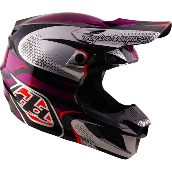 Casque cross Troy Lee Designs 2027 SE5 Polycarbonate Aura - Violet Noir