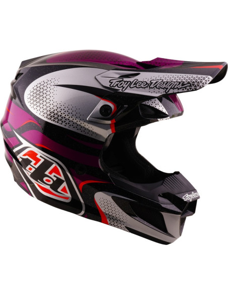 Casque cross Troy Lee Designs 2027 SE5 Polycarbonate Aura - Violet Noir