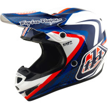 Casque cross Troy Lee Designs 2027 GP Pro Slides - Blanc Bleu