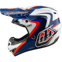 Casque cross Troy Lee Designs 2027 GP Pro Slides - Blanc Bleu 2