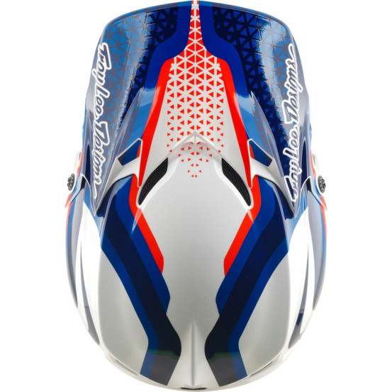 Casque cross Troy Lee Designs 2027 GP Pro Slides - Blanc Bleu
