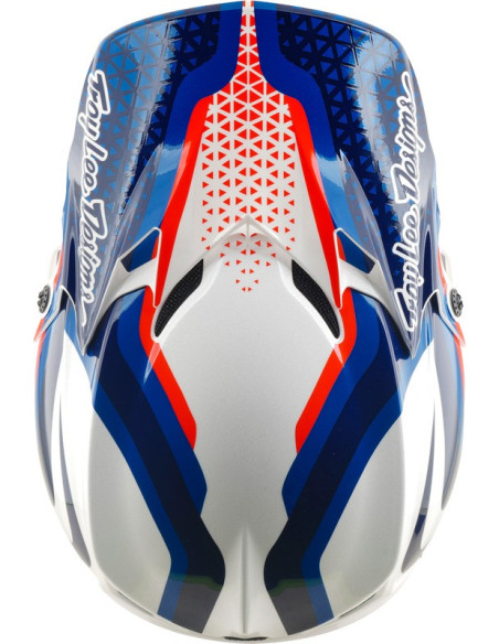 Casque cross Troy Lee Designs 2027 GP Pro Slides - Blanc Bleu