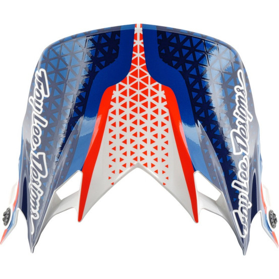 Casque cross Troy Lee Designs 2027 GP Pro Slides - Blanc Bleu