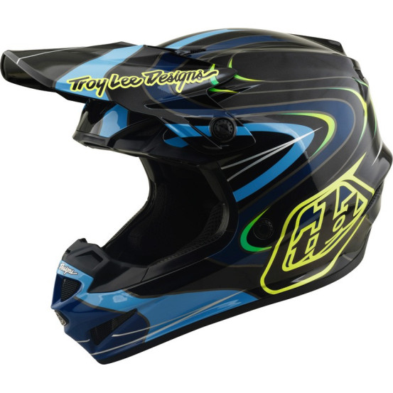 Casque cross enfant Troy Lee Designs 2027 GP Pro Pulse - Noir Jaune fluo