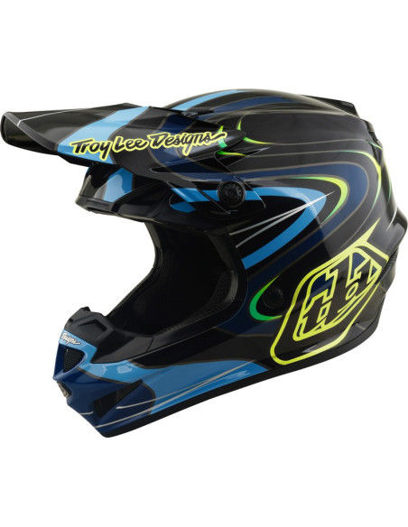 Casque cross enfant Troy Lee Designs 2027 GP Pro Pulse - Noir Jaune fluo