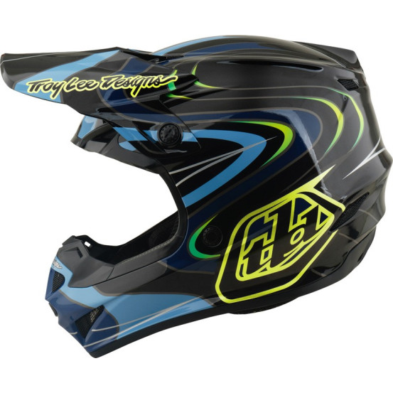 Casque cross enfant Troy Lee Designs 2027 GP Pro Pulse - Noir Jaune fluo