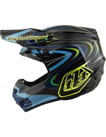 Casque cross enfant Troy Lee Designs 2027 GP Pro Pulse - Noir Jaune fluo