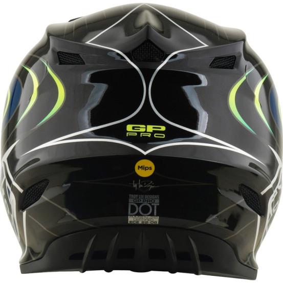 Casque cross enfant Troy Lee Designs 2027 GP Pro Pulse - Noir Jaune fluo