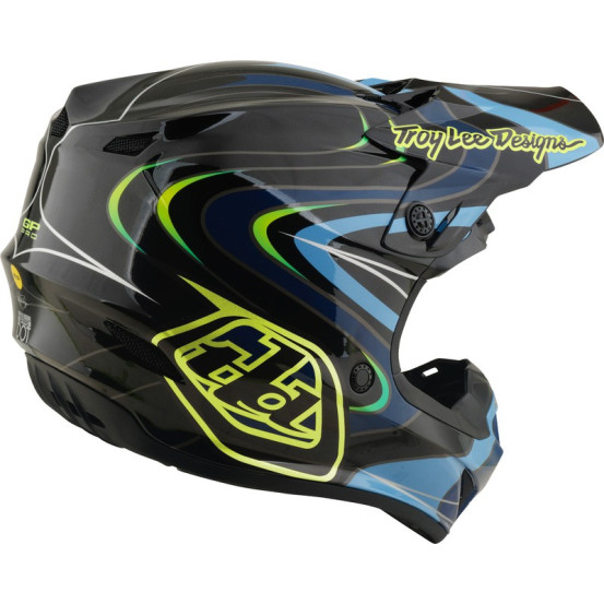 Casque cross enfant Troy Lee Designs 2027 GP Pro Pulse - Noir Jaune fluo