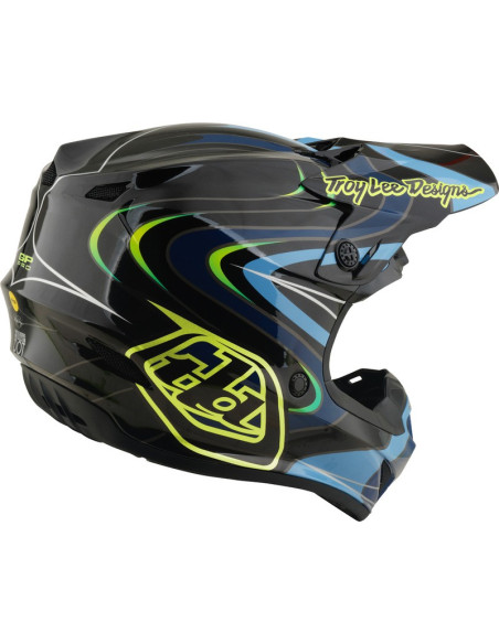 Casque cross enfant Troy Lee Designs 2027 GP Pro Pulse - Noir Jaune fluo