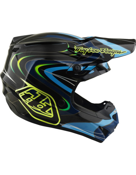 Casque cross enfant Troy Lee Designs 2027 GP Pro Pulse - Noir Jaune fluo