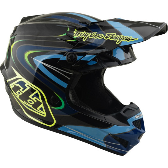 Casque cross enfant Troy Lee Designs 2027 GP Pro Pulse - Noir Jaune fluo