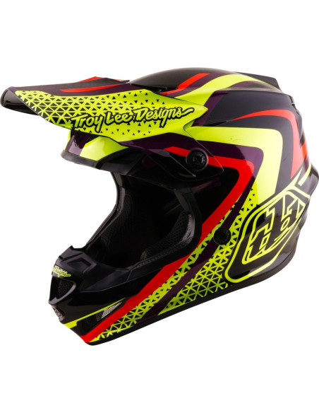 Casque cross enfant Troy Lee Designs 2027 GP Pro Slides - Noir Jaune