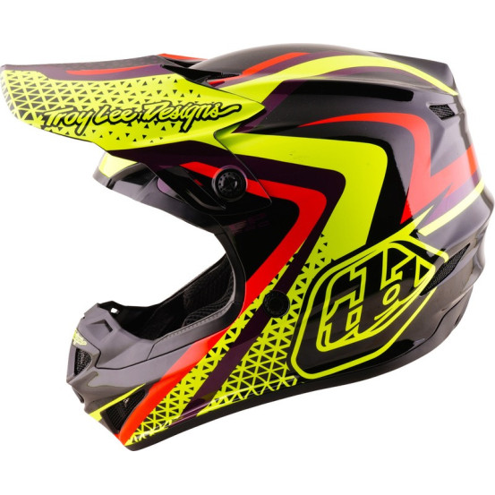 Casque cross enfant Troy Lee Designs 2027 GP Pro Slides - Noir Jaune