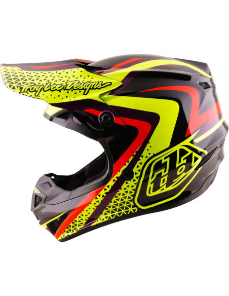 Casque cross enfant Troy Lee Designs 2027 GP Pro Slides - Noir Jaune