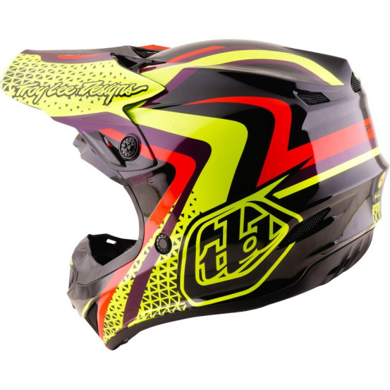 Casque cross enfant Troy Lee Designs 2027 GP Pro Slides - Noir Jaune