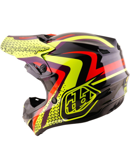 Casque cross enfant Troy Lee Designs 2027 GP Pro Slides - Noir Jaune
