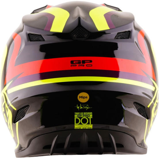 Casque cross enfant Troy Lee Designs 2027 GP Pro Slides - Noir Jaune