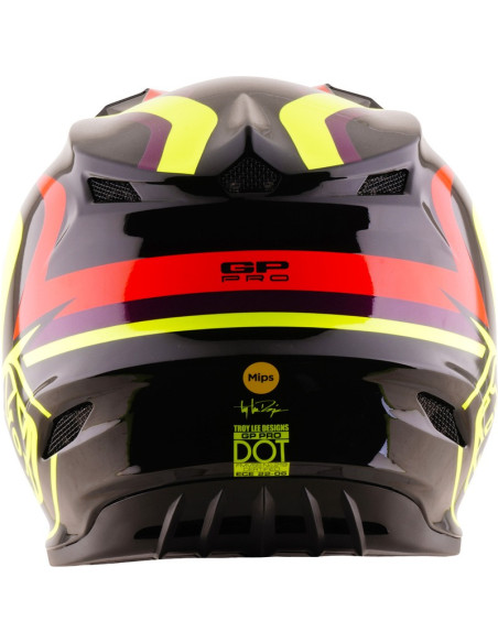Casque cross enfant Troy Lee Designs 2027 GP Pro Slides - Noir Jaune