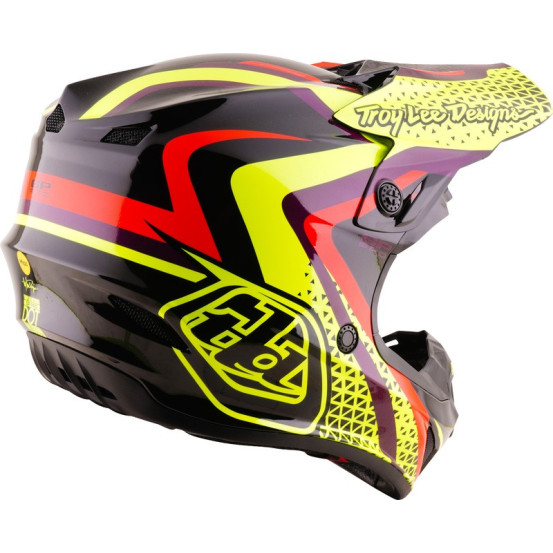 Casque cross enfant Troy Lee Designs 2027 GP Pro Slides - Noir Jaune