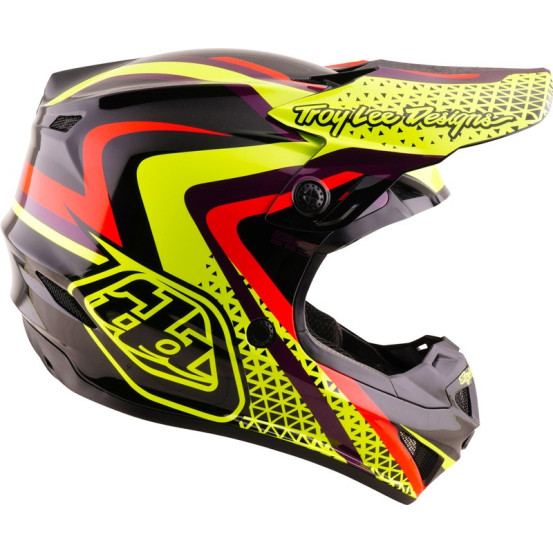 Casque cross enfant Troy Lee Designs 2027 GP Pro Slides - Noir Jaune