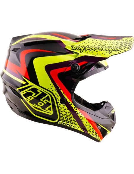 Casque cross enfant Troy Lee Designs 2027 GP Pro Slides - Noir Jaune