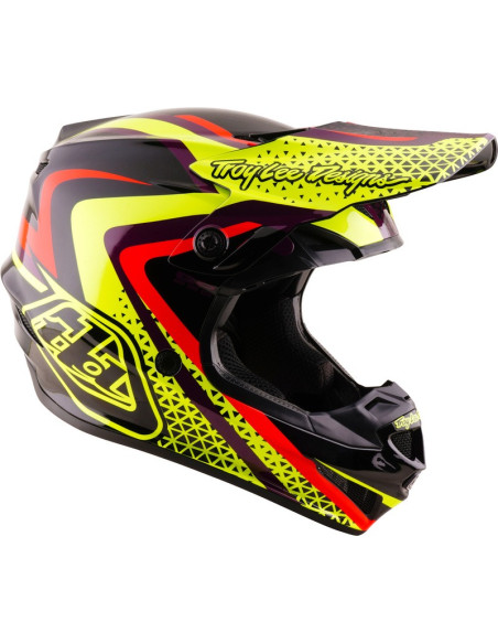 Casque cross enfant Troy Lee Designs 2027 GP Pro Slides - Noir Jaune