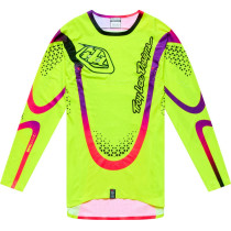 Maillot cross Troy Lee Designs 2027 SE Ultra Aura - Jaune fluo
